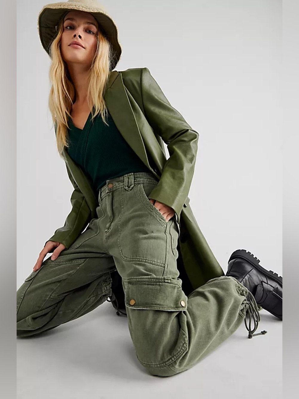 Free People Come and Get It Utility Pant S